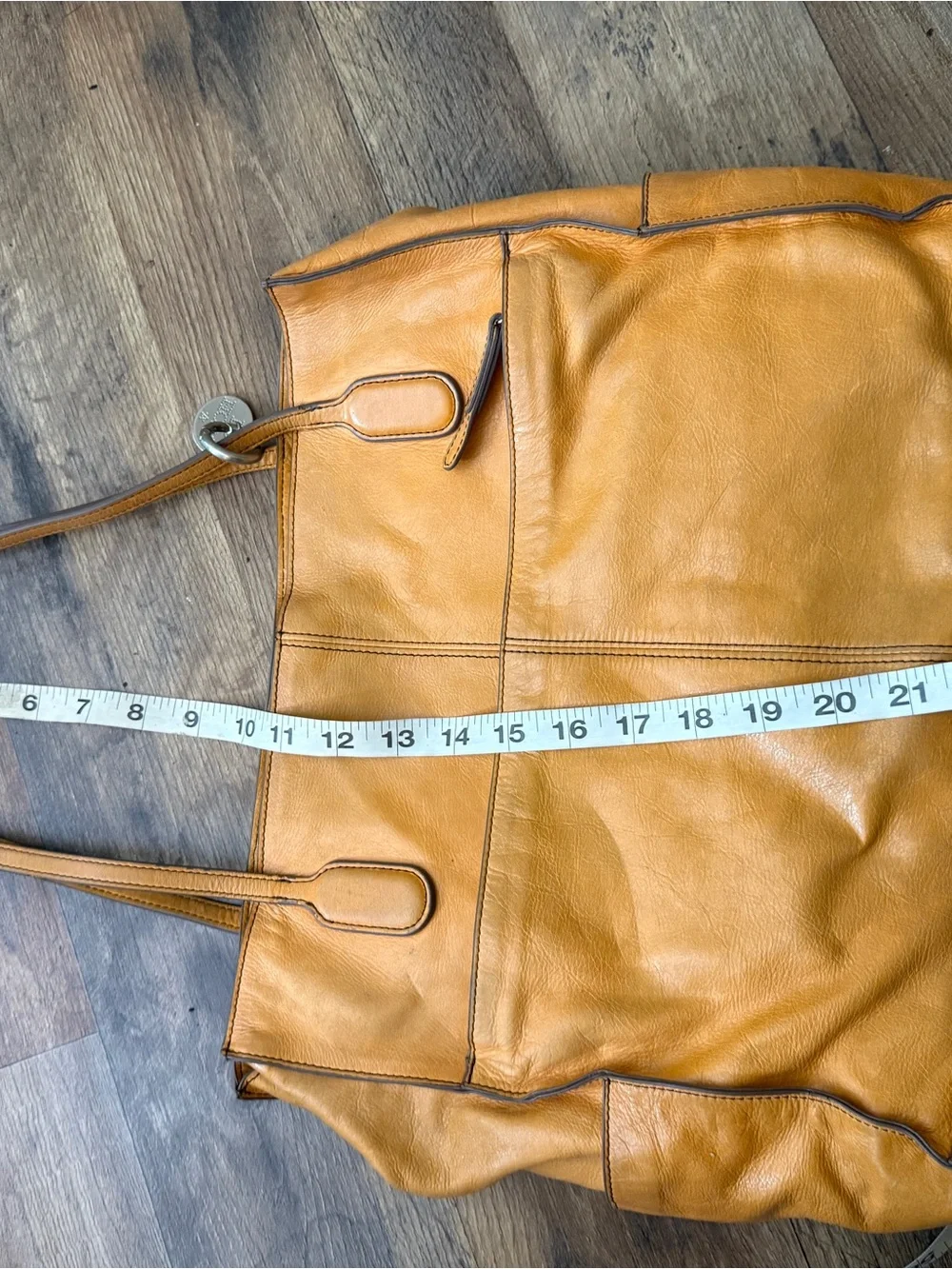 HOBO Cognac Leather Tote Bag